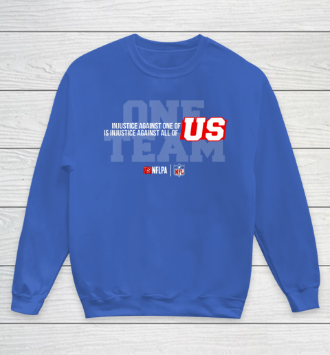 NFL End Racism Print In Front And Back Youth Sweatshirt 6