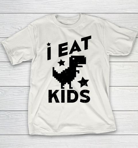 I eat kids no internet connection dinosaur meme Youth T-Shirt