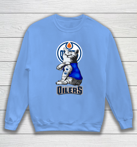NHL My Cat Loves Edmonton Oilers Hockey Sweatshirt 8