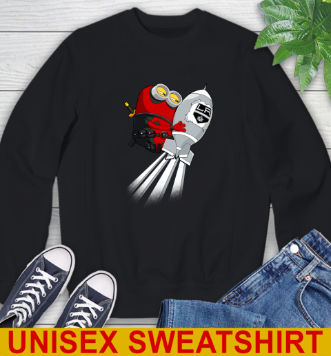 NHL Hockey Los Angeles Kings Deadpool Minion Marvel Shirt Sweatshirt