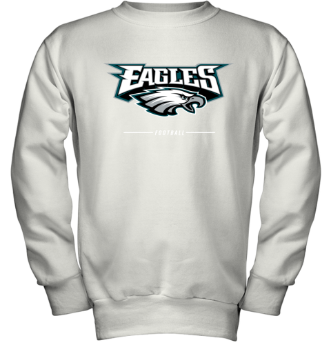 Phildelphia Eagles NFL Pro Line Black Team Lockup Youth Sweatshirt