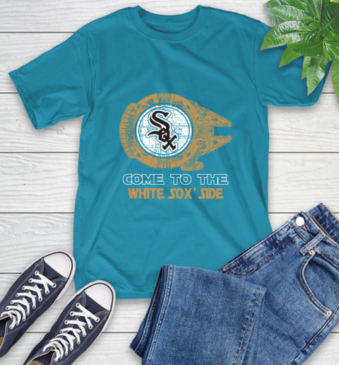 MLB Come To The Chicago White Sox Side Star Wars Baseball Sports T-Shirt 9