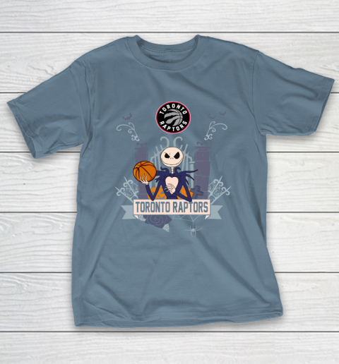 NBA Toronto Raptors Basketball Jack Skellington Halloween T-Shirt 6