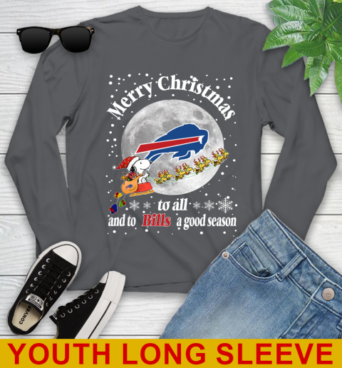 Buffalo Bills Merry Christmas To All And To Bills A Good Season NFL Football Sports Youth Long Sleeve 9
