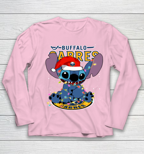 Buffalo Sabres NHL Hockey noel stitch Christmas Youth Long Sleeve 6