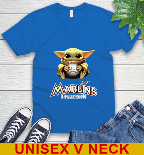 MLB Baseball Miami Marlins Star Wars Baby Yoda Shirt 54