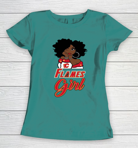 Calgary Flames Girl NHL Women's T-Shirt 12