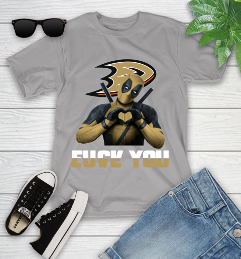 NHL Deadpool Love You Fuck You Hockey Sports Youth T-Shirt 4
