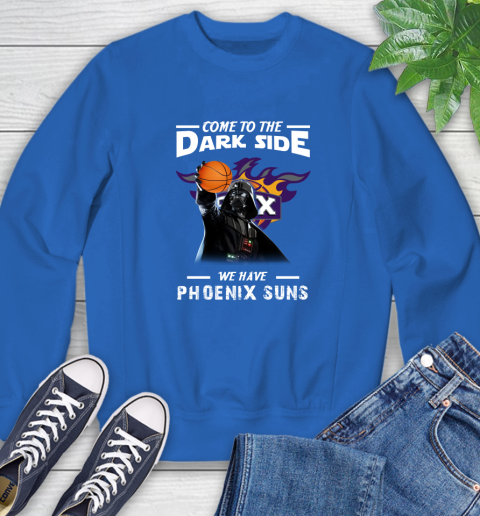 NBA Come To The Dark Side We Have Phoenix Suns Star Wars Darth Vader Basketball Sweatshirt 9