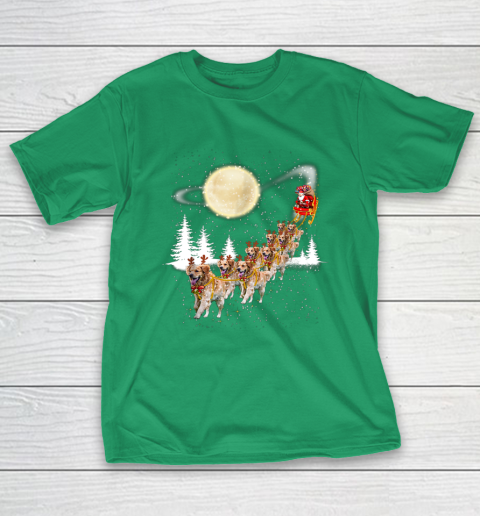 Golden Retriever Reindeer Christmas T-Shirt 5