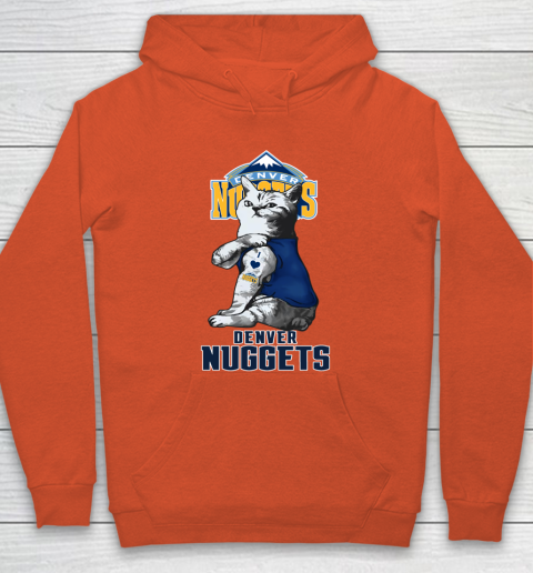 NBA Basketball My Cat Loves Denver Nuggets Hoodie 3