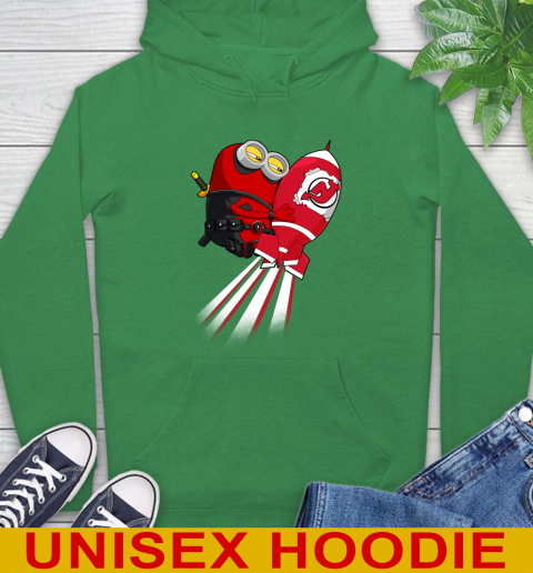 NHL Hockey New Jersey Devils Deadpool Minion Marvel Shirt Hoodie 8
