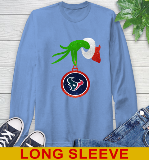 Houston Texans Grinch Merry Christmas NFL Football Long Sleeve T-Shirt 11