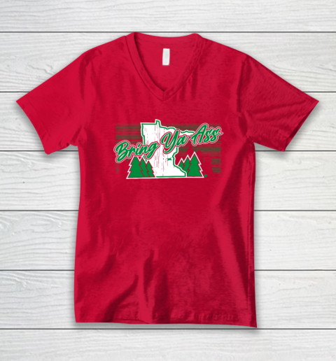 Bring Ya Ass  Minnesota Basketball V-Neck T-Shirt 5
