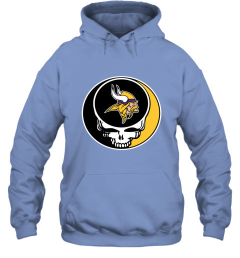 NFL Minnesota Vikings Grateful Dead Rock Band Football Sports uyN3G84jW65 hoodie 23 95 151514 front carolina blue