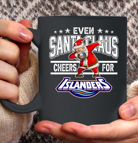 New York Islanders Even Santa Claus Cheers For Christmas NHL Ceramic Mug 11oz