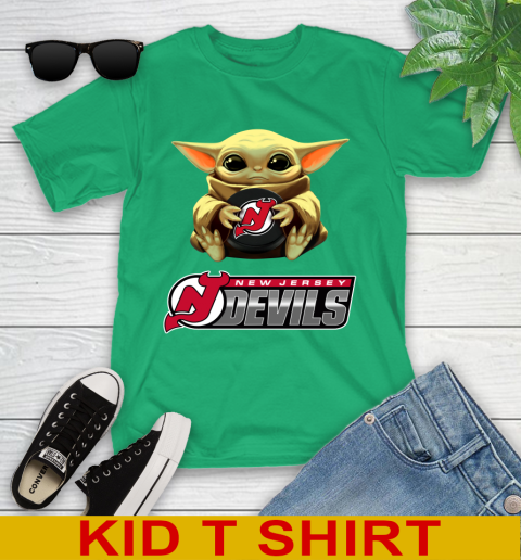 NHL Hockey New Jersey Devils Star Wars Baby Yoda Shirt 106
