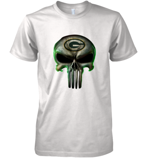 Green Bay Packers The Punisher Mashup Football Premium Men's T-Shirt