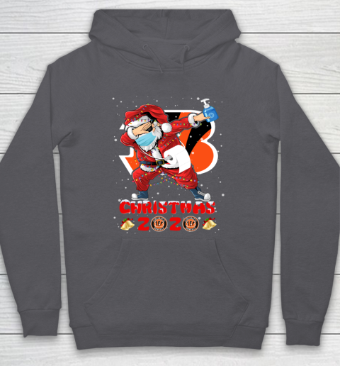 Cincinnati Bengals Funny Santa Claus Dabbing Christmas 2020 NFL Hoodie 4