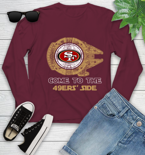 NFL Come To The San Francisco 49ers Star Wars Football Sports Youth Long Sleeve 7 NFL Come To The San Francisco 49ers Star Wars Football Sports Youth Long Sleeve - Image 7