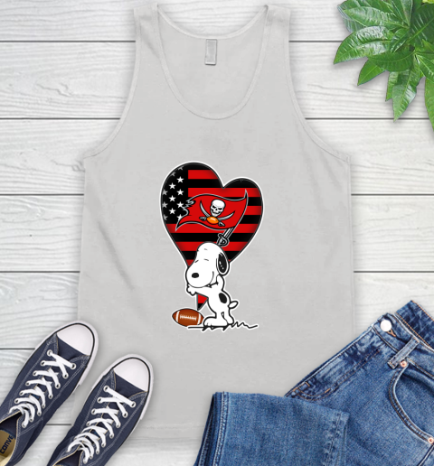 Tampa Bay Buccaneers NFL Football The Peanuts Movie Adorable Snoopy Tank Top