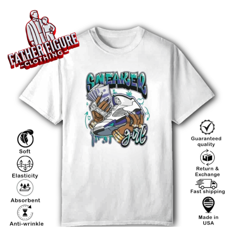 Jordan 5 Grape Sneaker Girl T-Shirt