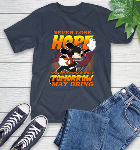 Tampa Bay Buccaneers NFL Football Mickey Disney Never Lose Hope T-Shirt 3