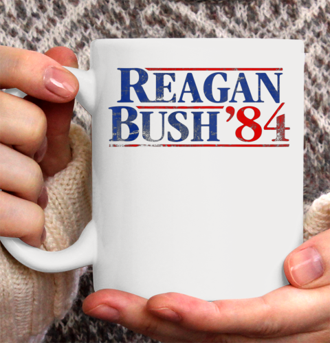 Reagan Bush 84 Vintage Style Conservative Republican Ceramic Mug 11oz