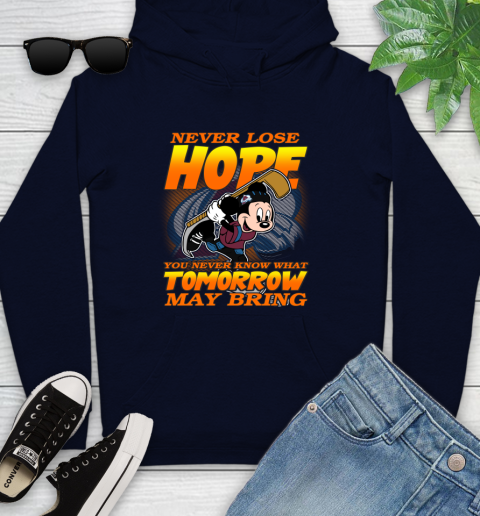 Colorado Avalanche NHL Hockey ootball Mickey Disney Never Lose Hope Youth Hoodie 3