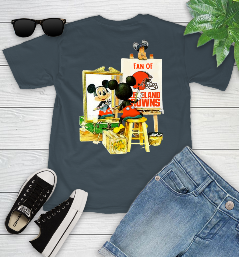 NFL Football Cleveland Browns Mickey Drawing Shirt 102