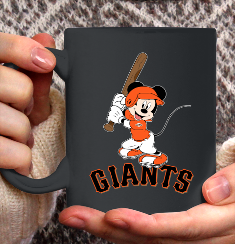 MLB Baseball San Francisco Giants Cheerful Mickey Mouse Shirt Ceramic Mug 15oz
