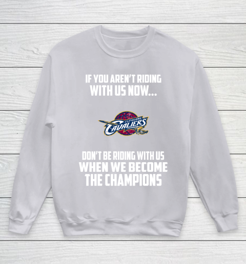 NBA Cleveland Cavaliers Basketball We Become The Champions Youth Sweatshirt 3