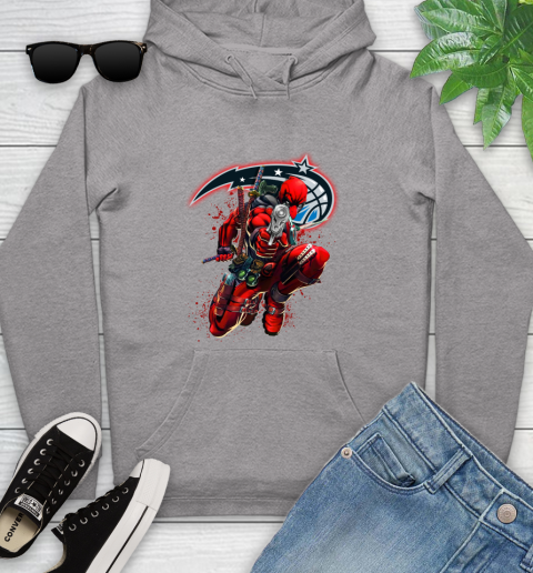 NBA Deadpool Marvel Comics Sports Basketball Orlando Magic Youth Hoodie 6