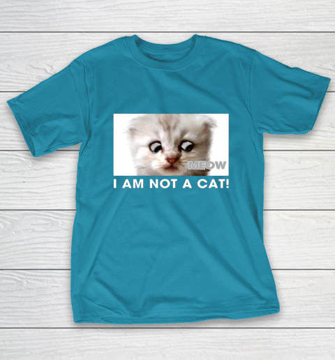 I am not a cat shirt funny video zoom call cat T-Shirt 7
