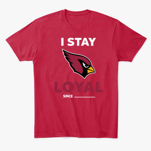ps5v arizona cardinals i stay loyal classic t shirt 2 front red