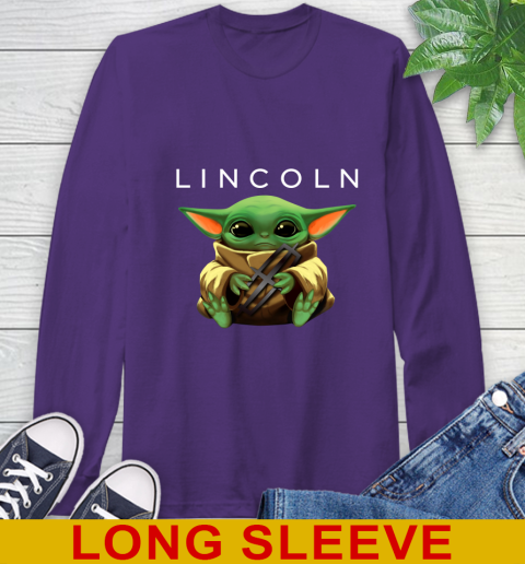 Star Wars Baby Yoda Hugs Lincoln Car Shirt 59
