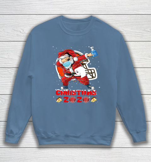 Cleveland Browns Funny Santa Claus Dabbing Christmas 2020 NFL Sweatshirt 6
