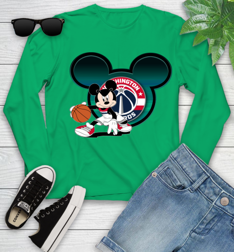 NBA Washington Wizards Mickey Mouse Disney Basketball Youth Long Sleeve 6