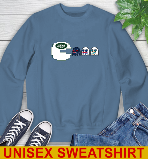 New York Jets NFL Football Pac Man Champion Sweatshirt 8