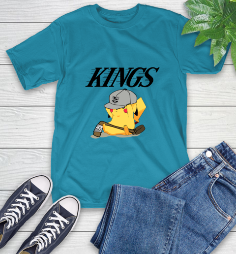 NHL Pikachu Hockey Sports Los Angeles Kings T-Shirt 8