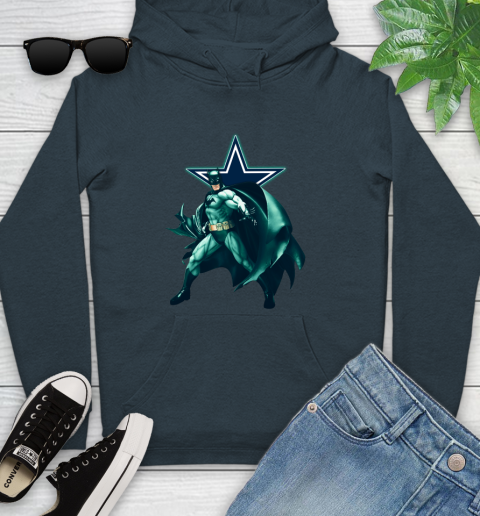 NFL Batman Football Sports Dallas Cowboys Youth Hoodie 8