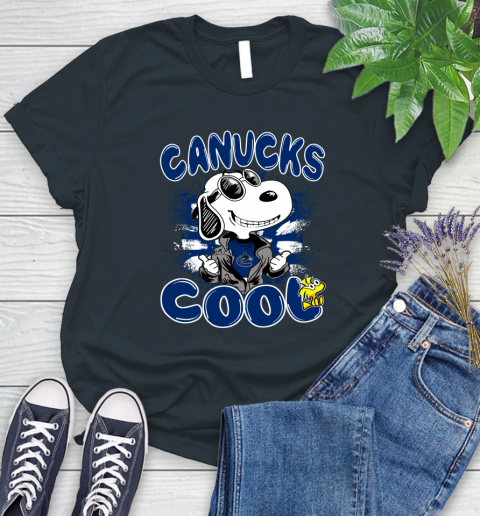 NHL Hockey Vancouver Canucks Cool Snoopy Shirt Women's T-Shirt 6