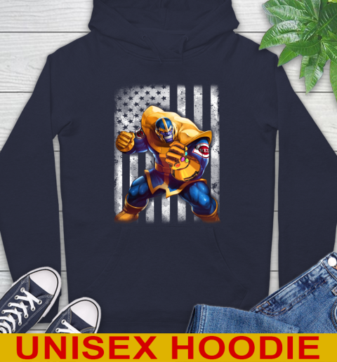 MLB Baseball Cincinnati Reds Thanos Marvel American Flag Shirt Hoodie 3