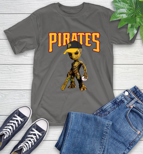 MLB Pittsburgh Pirates Groot Guardians Of The Galaxy Baseball T-Shirt 9