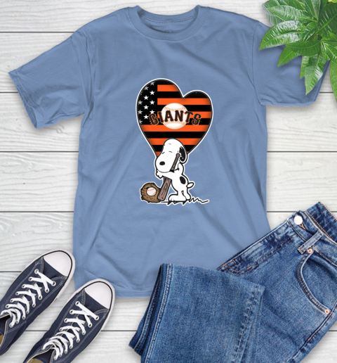 San Francisco Giants MLB Baseball The Peanuts Movie Adorable Snoopy T-Shirt 11