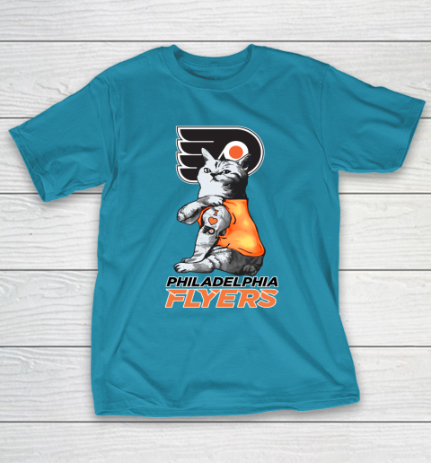 NHL My Cat Loves Philadelphia Flyers Hockey T-Shirt 7