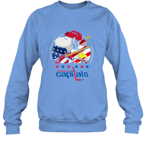 y8z6 washington capitals snoopy and woodstock nhl sweatshirt 35 front carolina blue