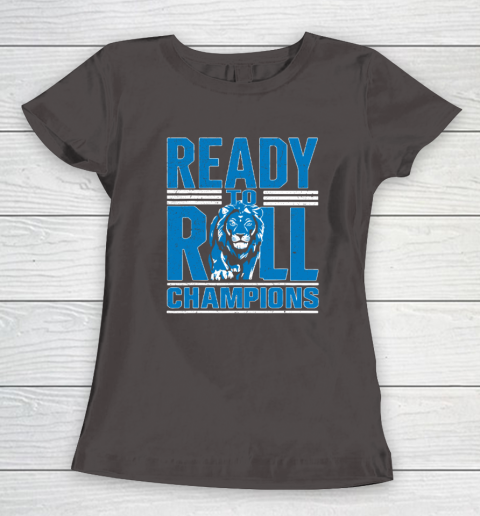 Detroit Ready To Roll Funny Lion Graphic Women's T-Shirt 5