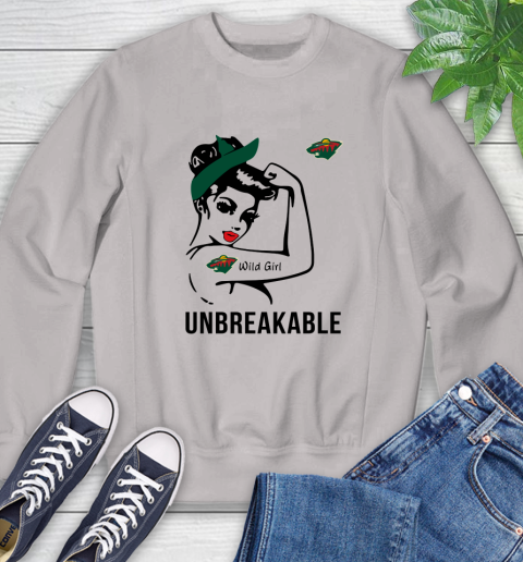 NHL Minnesota Wild Girl Unbreakable Hockey Sports Sweatshirt 9