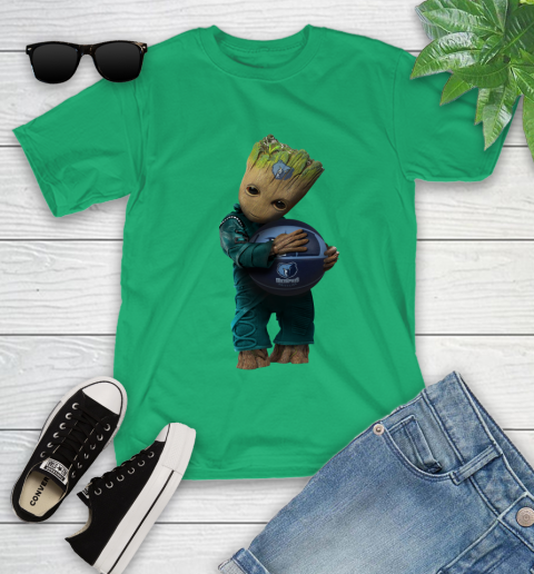 NBA Groot Guardians Of The Galaxy Basketball Sports Memphis Grizzlies Youth T-Shirt 6